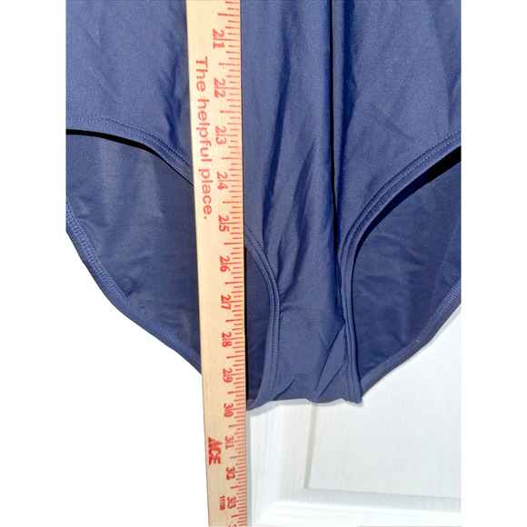 Tommy Hilfiger Sz 10 One Piece Halter Swimsuit Traditional Red White Blue Preppy - Picture 5 of 9